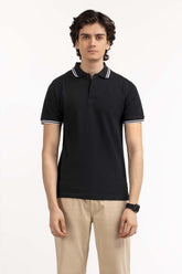 Black Basic Polo PS-FPK23-078